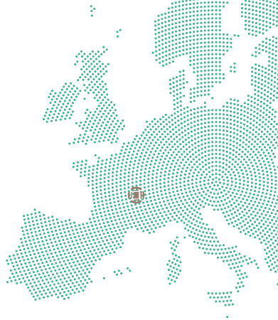 Carte de l'Europe - Position ICPF